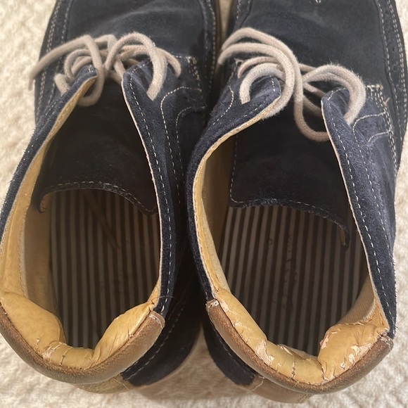 G H Bass Baltimore Blue Suede Oxford Ankle Boot Unisex - Picture 5 of 10